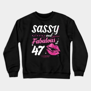 Sassy and Fabulous Birthday 1972 Crewneck Sweatshirt